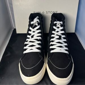Sun + Stone Jett High Top Sneakers‎ Black – NEW in Box – Size 10.5M
